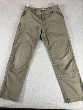 Carhartt Rugged Flex Relaxed Duck Double Knee Utility Work Pant Mens 34x30 Green